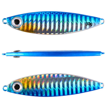 Metal Jig Fishing Lure Bass Fishing Jigs Weights 7-30g Holographic Trolling Saltwater Lures Artificial Fish Tackle Pike