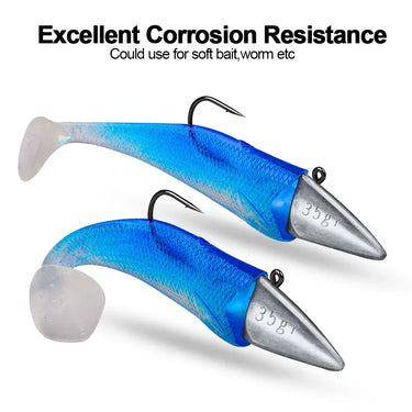 5pcs Triangle Head NED Hooks 7g 10g 15g 21g 28g 35g Auxiliary Hook Soft Worm Jig Lure Hook Jig Head Fishing Tackle Hooks