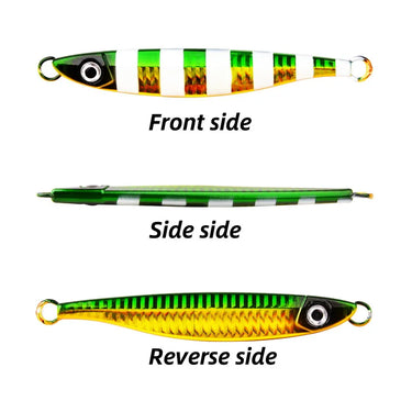 Metal Deep Sea Fast Sinking Lure 40g 60g 80g Fishing Lure Artificial Seabass Hard Winter Jigging Lure