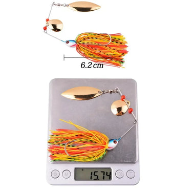 Spinner Bait 15.7G Metal Lure Hard Fishing Lure Spinner Lure Spinnerbait Pike Swivel Fish Tackle Wobbler Fishing