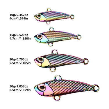 Pencil Spoon Fishing Lures 7g 10g 15g 20g 30g Metal VIB Artificial Bait Sinking Spinner Spoon Fishing Lures Jigs Fishing Tackle