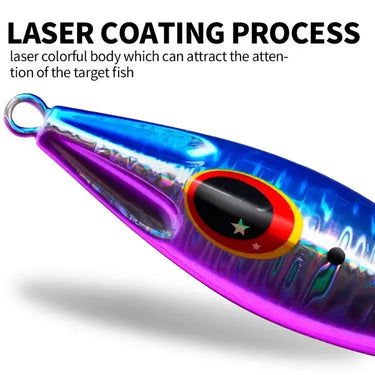 Metal Jig Spoon Lure 30G 40G 60G 80G 100G 120G Artificial Bait Shore Slow Jigging Super Hard Bass Fishing Tackle