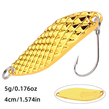 Metal Spinner Spoon trout Fishing Lure Vib Diamond Spinner Bait, Artificial Bass,5g 7g 10g 15g 20g Weights