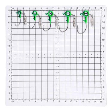 10Pcs New Head Jigs Hook 1.75g-10g with Willow Leaf Blade for Soft Worm Fishing
