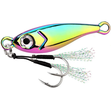 Jig Metal Spoon Fishing Lure Double Hook 5g-60g Silvery Golden Spoon Jig Sea Fishing Lures Jigging Artificial Bait Tackle