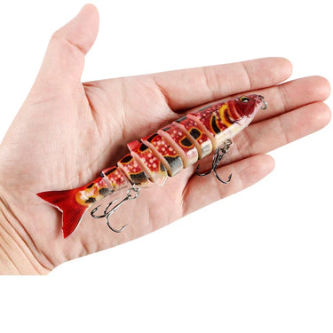 8 Segments  12cm 20g Multi Jointed Swimbait Sinking Wobblers Hard Bait For Pike Fishing Lures Trout Bait Crankbait Bass Tackle