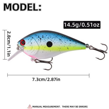 Crank Bait Fishing Lure Wobbler 14g Minnow Isca Artificial Lure Crankbait Leurre de Bass Pike Trolling Pesca Tackle