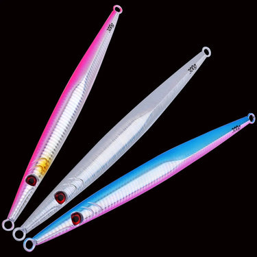 NEW Sea Fishing Lure Fast Sinking JIG 60g-300g Deep Sea Metal Jigging Spoon Artificial Bait Large Gram Weight Lure Tuna