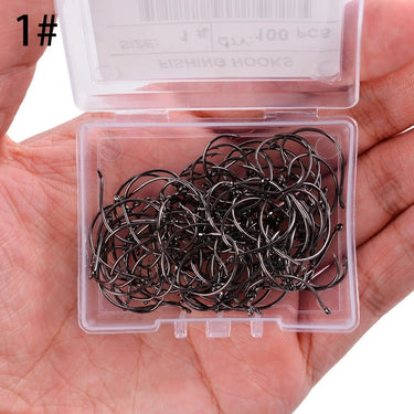 100pcs/Box Fishing Hooks Set Barbed Single Circle Carp Hook High Carbon Steel Sea Fishinhook Fly Fishing Accessories Tackle