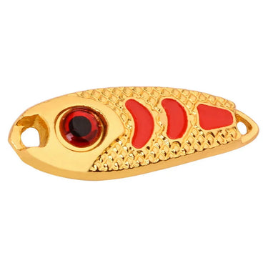 Mini Metal Lure 1.5g 2.5g 3.5g 5g Hard Bait Red Point Luminous Fly Fishing Tackle Wobblers Isca Artificial Spoon Fishing