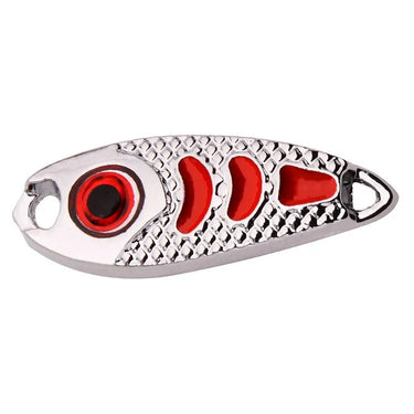 Mini Metal Lure 1.5g 2.5g 3.5g 5g Hard Bait Red Point Luminous Fly Fishing Tackle Wobblers Isca Artificial Spoon Fishing