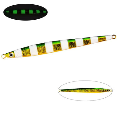 Fishing Lure Fast Jig 60g 80g 100g 120g Metal Jiging Seafishing Throw Jig Luminous Metal Artificial Bait