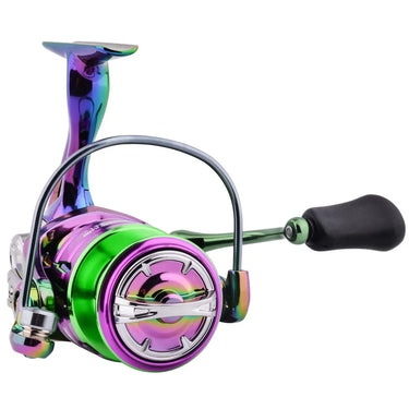 Colorful Spinning Reel Zero Play 2000-7000 Series 12KG Powerful Drag Lure Fishing Reel 3+1BB for Smooth Casting