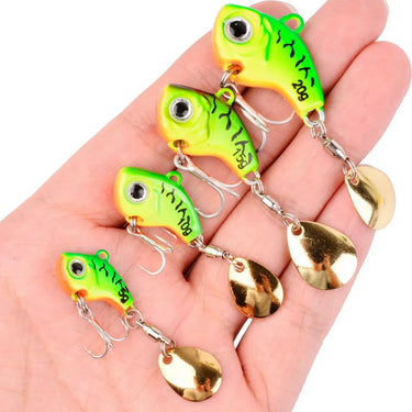 5g -20g Rotating Metal VIB Vibration Bait Spinner Spoon Fishing Lures Jigs Trout Winter Fishing Hard Baits Tackle Pesca