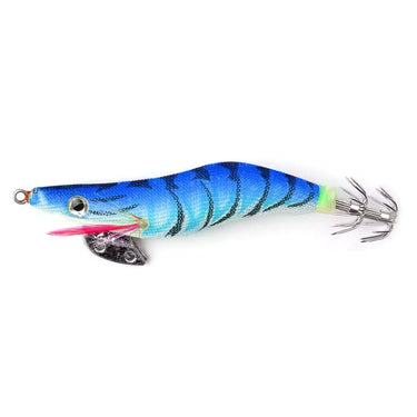 Hard Fishing Bait Fishing Lure Lead Sinker Squid Jig Hook Wooden Shrimp Artificial Fishing Lures Octopus Cuttlefish Shrimp