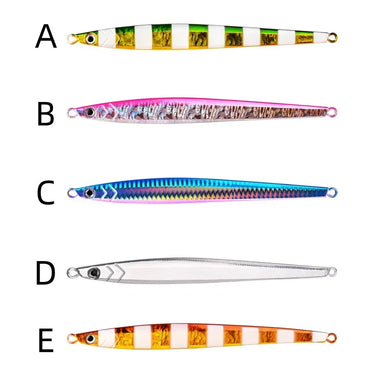 Fishing Lure Fast Jig 60g 80g 100g 120g Metal Jiging Seafishing Throw Jig Luminous Metal Artificial Bait