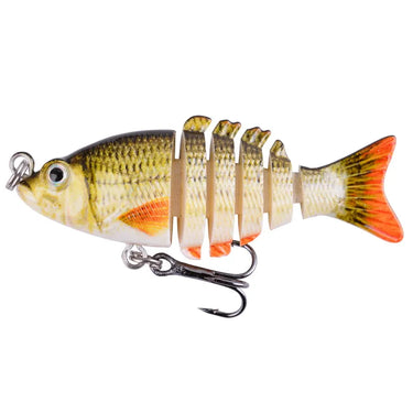 Mini Multi Jointed Swimbait 5cm 2.5g Fishing Lure set 6 Segments Flexible Fish Bait Swimbait Bionic Crankbait Tackle For Bass