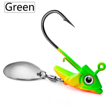 1pc High-Performance Lead Jig Head Crank Hooks for Soft Worm Wobbler Lure Fishing - 9g to 15g - for Catching More Fish