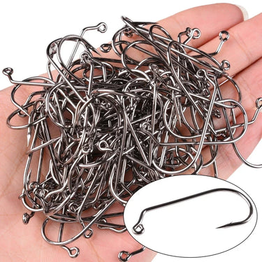 100pcs/lot 120 Degree Jig Fly Tying Strong Wire Saltwater Freshwater Fish Hook Aberdeen jig fishing size 1/0 2/0 3/0 4/0 5/0