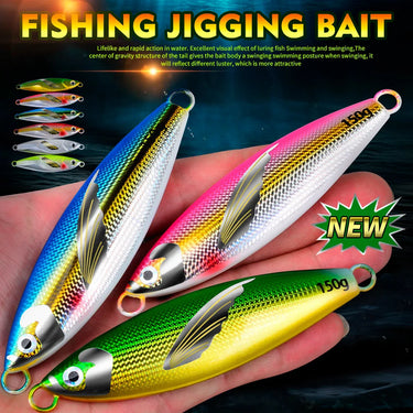 Fishing Lure Weights 30G-120G Casting Shore Metal Jig Lure Saltwater Lures Metal Bass Jig Isca Artificial Fake Fish