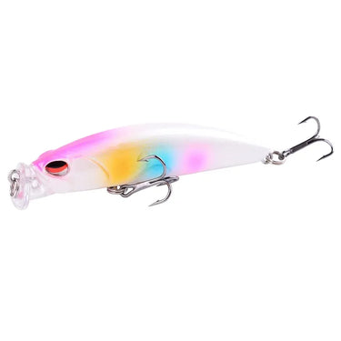 NEW Popper Lure 8cm 10g Unpainted Fishing Lures Wobblers Trolling Top Water Bass Bait Pesca Isca Artificial Balance Weight Goods