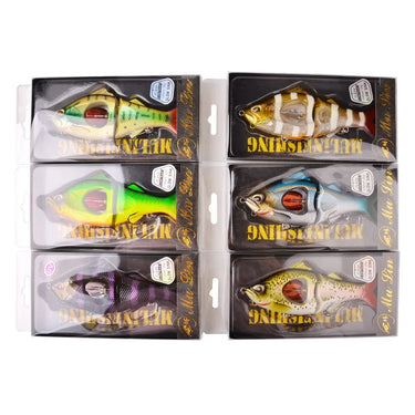 Multi-Jointed Swimbaits with Propeller Slow Sinking Bionic Artificial Bait for Freshwater and Saltwater Fishing Tackles