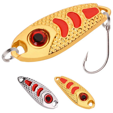 Mini Metal Lure 1.5g 2.5g 3.5g Hard Bait Red Point Fly Fishing Tackle Wobblers Isca Artificial Spoon Fishing