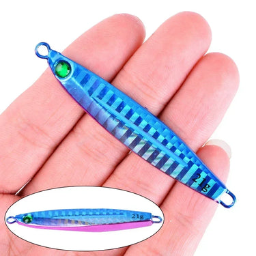 Metal Cast Jig Spoon 7g-10g-14g-17g-21g-28g-40g Casting Jigging Fish Sea Bass Fishing Lure Tackle