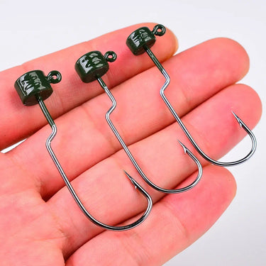10pcs/lot Crank Jig Head Hook 3.5g 5g 7g Fishing Hook Jigging Lure Hard Bait Soft Worm Fishhook Jig Hook For Fishing