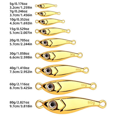 New Spinner Spoon Metal Jig Fast Zinc Jigging Spoon Bait Bass Trout Sinking Hard Fishing Lure for Mahi Marlin,Tuna