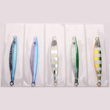 Metal Deep Sea Fast Sinking Lure 40g 60g 80g Fishing Lure Artificial Seabass Hard Winter Jigging Lure