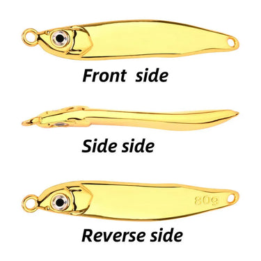 Fishing Biats Metal Spoon Lure Silver Gold 5g - 80g Metal Baits Spoon Fishing Lure Sequins Tackle