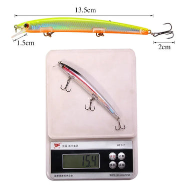 Minnow Floating Fishing Lure Saltwater Small Hard Bait 135mm 15g Isca Artificial Winter Swimbait Leurre Pesca Tackle Lure
