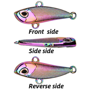 Pencil Spoon Fishing Lures 7g 10g 15g 20g 30g Metal VIB Artificial Bait Sinking Spinner Spoon Fishing Lures Jigs Fishing Tackle