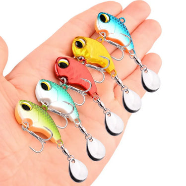 Rotating Metal VIB vibration Bait Spinner Spoon Fishing Lures 6g/14g/26g Jigs Trout Wobbler Fishing Hard Baits Tackle Pesca