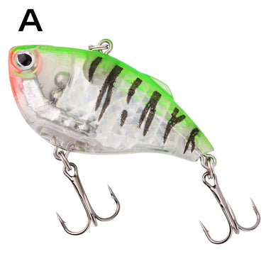 VIB Fishing Lures 15g 6cm Artificial Hard Bait  Sinking Crankbait Wobber Fishing Tackle with Treble Hooks
