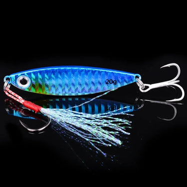 Shore Cast Metal Jig Spoon Fishing Lures 7g 10g 15g 20g 30g Jigging Super hard Lead Baits Fish sea Baits with Hooks