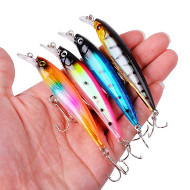 Laser Minnow Fishing Lure 9CM 7.5G Pesca Hooks Fish Wobbler Tackle Crankbait Artificial Hard Bait Swimbait