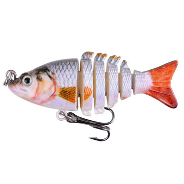 Mini Multi Jointed Swimbait 5cm 2.5g Fishing Lure set 6 Segments Flexible Fish Bait Swimbait Bionic Crankbait Tackle For Bass