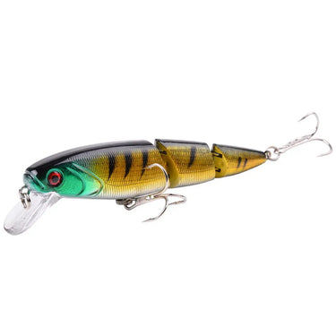Multi Section Sea Bass Hard Fishing Lure 3D Fish Eyes Crankbaits Minnow Fake Artificial Bait Suit For Fishing Carp Tackle