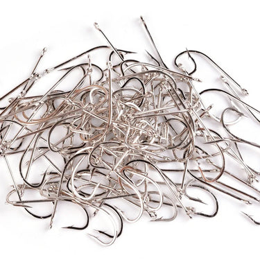 100pcs/ box Long Shank Fishing Hook 1#-1/0# Fish Hooks High Carbon Steel Sharp Barbed Offset Narrow Bait Hook Fishhook