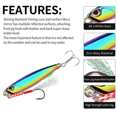 Metal Cast Jig Spoon 10g 15g 20g 30g 40g 60g 80g Lures with Hook Casting Jigging Fish Sea Bass Fishing Lure Artificial Bait