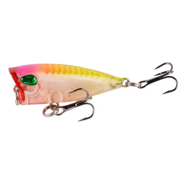 Mini Popper Fishing Lure 4.1cm-3g Floating Poper Bait Top Water Bait Crankbait Wobbler Artificial Swimbait Minnow