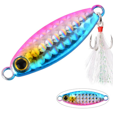 New 3D Printing Cast Jig Lure 10g Slow Metal Jig Trout Tuna Bass Shore Casting Jigging Spoon Sea Fishing Jigging Lure