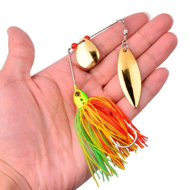 16g Spinner Bait For Brass Fishing Spoon Metal lure Jigs wobbler Hard Bait Spinnerbait Fishing Tackle