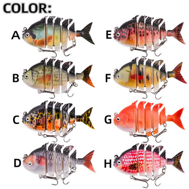 6 Segment Multi Jointed Fishing Lure Sinking 8cm/16g Swimbait Artificial Wobbler Crankbait Hard Bait Pesca Tackle