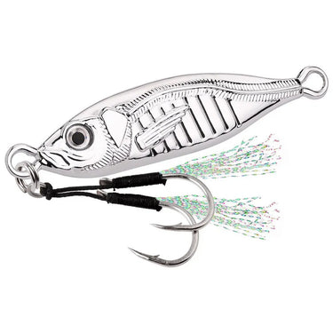 Metal Jig Fishing Lure S Shape7g-80g Micro Jigging Lure Artificial Bait Boat Jig Lures Super Hard Fishing Lure