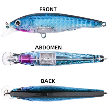 Minnow Sound Bead Fishing Lures 9cm Artificial Bait Good Action Wobblers High Quality Hard Baits Sea Bass