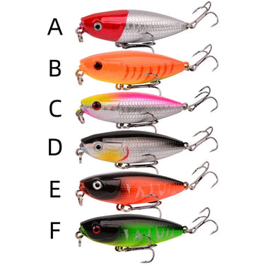 Top Water Pencil Fishing Lure 5.9cm 7g Floating Dog Walking Wobblers Tackle Artificial Hard Bait With Hooks For Bass Pesca