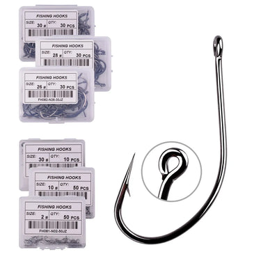 50PCS/Box High Carbon Maruseigo Fishing Hook Fish Jig Hook Japan Carp Hook Fishing Circle Hooks Fly Fishing Tackle